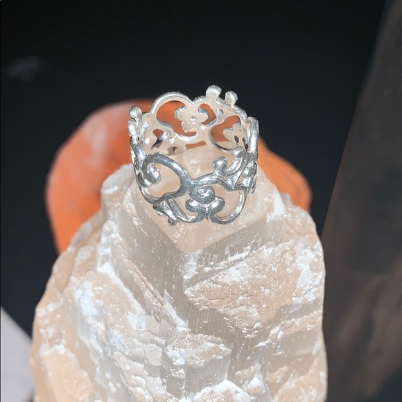 Swirly Sterling Stamped Dream Ring❤️7❤️👑💜 - Picture 8 of 8